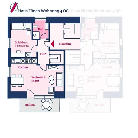 Apartman Haus Fuenen Am Suedstrand 4 *